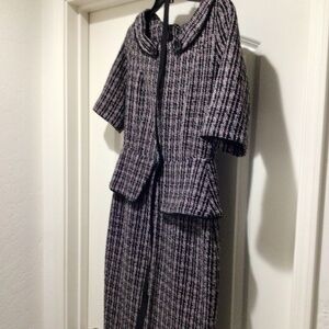 Collectif Clothing Ethel Tweed Péplum dress